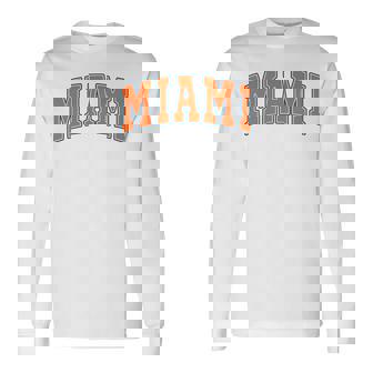 Miami Throwback Classic 長袖tシャツ 長袖Tシャツ - Kawaiitshirt