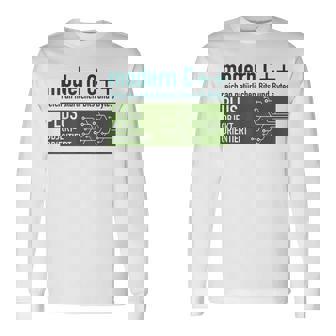 Modern C リッチなナチュラルビットとバイトプログラミング 長袖Tシャツ - Kawaiitshirt