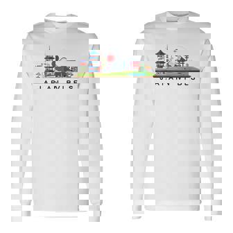 Monte Fuji Pagoda Torre De Tokio Puerta Torii Koi Fish Japónibe Camiseta de manga larga - Regaloses