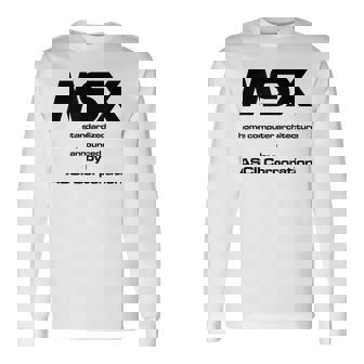 Msx コンピューター 長袖Tシャツ - Kawaiitshirt