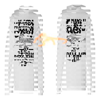 My Bearded Dragon Eats Better Than I Do トカゲ爬虫類 長袖Tシャツ - Kawaiitshirt