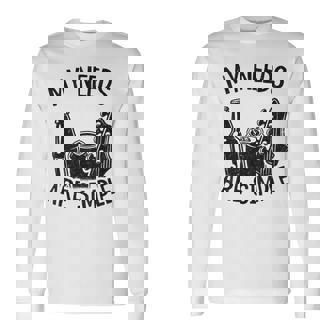 My Needs Areimple Guitars ビール愛好家 ギタリストギター 長袖Tシャツ - Kawaiitshirt