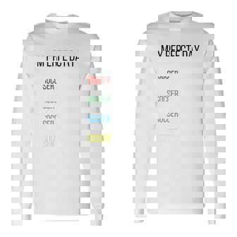 My Perfect Day、サッカー 長袖tシャツ 長袖Tシャツ - Kawaiitshirt