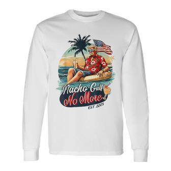 Nacho Gulf No More Of America Us Flag Patriotic Beach Long Sleeve T-Shirt - Thegiftio