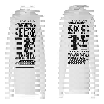 New Dad Est Keep Tiny Human Alive First Time Father's Day Long Sleeve T-Shirt - Monsterry