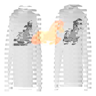 Niños Pequeño Potro Lindo Para Niñas Y Niños Caballo Bebé Caballo Camiseta de manga larga - Regaloses