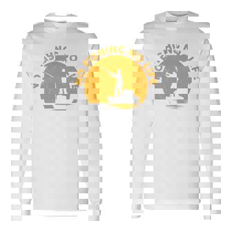 No Fishing No Life 釣り フィッシング ロゴ プリント 長袖tシャツ 長袖Tシャツ - Kawaiitshirt