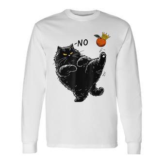 No Kings In America Black Cat Long Sleeve T-Shirt - Thegiftio UK