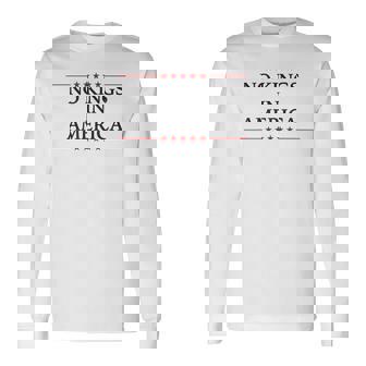 No Kings In America Flag Protest Save Democracy Long Sleeve T-Shirt - Monsterry