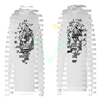 Do Not Pet The Fluffy Cows Yellowstone Bison National Park Long Sleeve T-Shirt | Mazezy