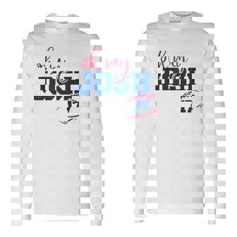 Oh I Love My Josh Proud Last Name Vintage Sports Long Sleeve T-Shirt - Thegiftio