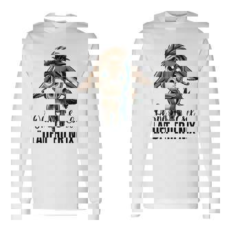 Ohne Esel Läuft Hier Nix ロバ 牧場 農業 ロバ 長袖Tシャツ - Kawaiitshirt