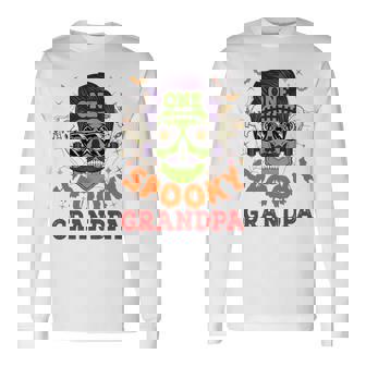 Onepooky Grandpa ハロウィン ホラーマン サングラス ファミリー 長袖tシャツ 長袖Tシャツ - Kawaiitshirt