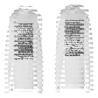 Partita Ciaconna バイオリン バッハ シャコンヌ 長袖Tシャツ - Kawaiitshirt