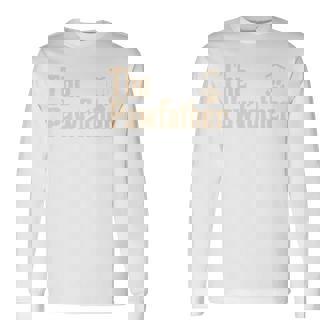 The Pawfather ファニーペット愛好家 ノベルティ 父の日 長袖tシャツ 長袖Tシャツ - Kawaiitshirt