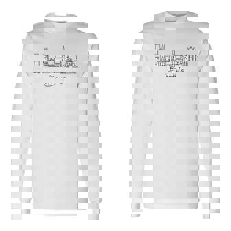 Paysage Urbainouvenir Touristique Bruxelles Belgique T-shirt à manches longues - Cadeauxyz