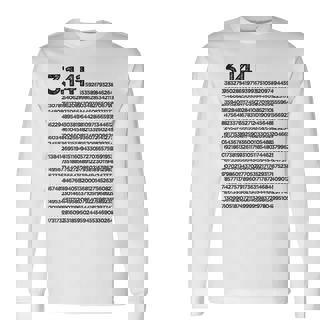 Pi 314 Pi 数字記号 数学 科学ギフト 長袖Tシャツ - Kawaiitshirt