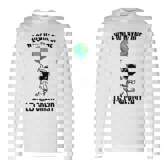 Planets We Only Have One Let's Cherish It 宇宙飛行士 長袖Tシャツ - Kawaiitshirt