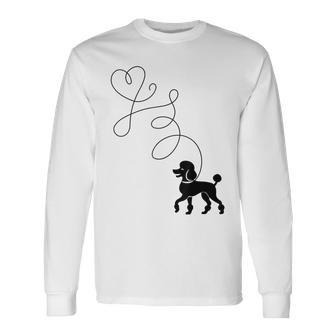 Poodle Dog Lovers 50S Sock Hop Rockabilly 1950S Dance Doo Long Sleeve T-Shirt - Thegiftio UK
