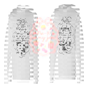 Pre-K Preschool Is My Jam Coquette Strawberry Back To School Long Sleeve T-Shirt - Monsterry