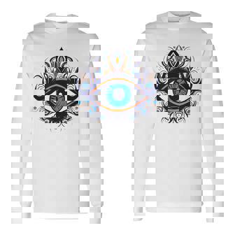 Protection Contre Le Mauvais Œil Nazar Grecqueaskania Contre Le Mauvais Œil T-shirt à manches longues - Cadeauxyz