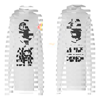 All Or Puffin Macareux T-shirt à manches longues - Cadeauxyz