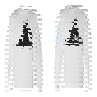 Ramana Maharshi アートワーク 長袖Tシャツ - Kawaiitshirt