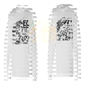 Reel Cool Dad Fishing Papa Father's Day Fisherman Fish Long Sleeve T-Shirt | Mazezy