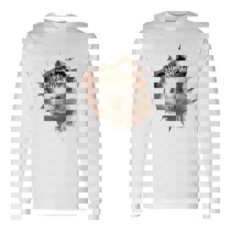 Retrato De Erizo Con Diseño De Animal Y Erizo Camiseta de manga larga - Regaloses