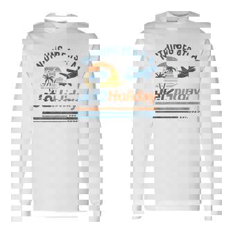 Retro Nothing Beats A Jet2 Holiday Vintage Beach Long Sleeve T-Shirt - Monsterry