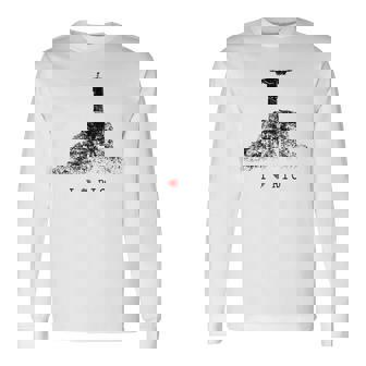 Rio De Janeiro リオデジャネイロのスカイライン イエスキリストの像 ブラジル 愛 長袖Tシャツ - Kawaiitshirt