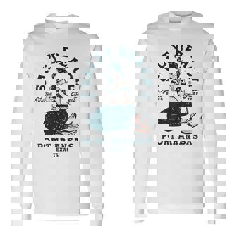 Salty Beach Port Aransas テキサス マーメイドシャツ ダイブバー オイスター 長袖Tシャツ - Kawaiitshirt