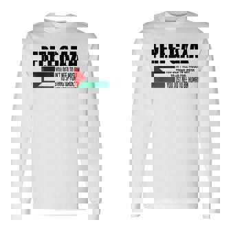 Save Gaza Free Palestine Free Gaza Proud Gaza Palestina 長袖Tシャツ - Kawaiitshirt