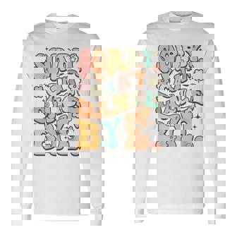 Sorry Can't Dance Bye シャツ キュート ダンス グルービー ヒッピーフラワー 長袖Tシャツ - Kawaiitshirt