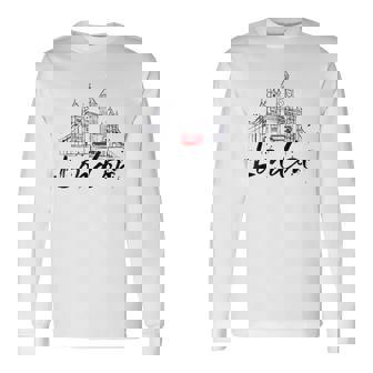 Souvenir Retro Vintage London England Long Sleeve T-Shirt - Thegiftio UK