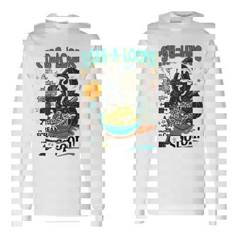 Stab-A-Loops Horror Cereal Box Halloween Killer Breakfast Long Sleeve T-Shirt - Monsterry