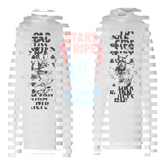 Stars Stripes And Human Rights 4Th Of July Political Long Sleeve T-Shirt - Monsterry