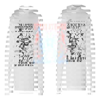 Stars Stripes And Human Rights 4Th Of July Political Long Sleeve T-Shirt | Mazezy