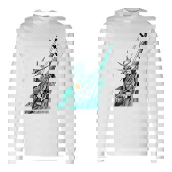 Statue Of Liberty Anti Trump Political Long Sleeve T-Shirt - Thegiftio