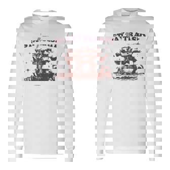 Stay Trashy Raccoon Opossum 長袖Tシャツ - Kawaiitshirt