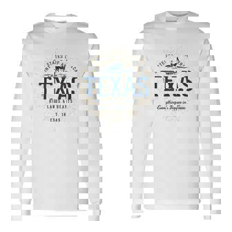 Styleintage États-Unis Texas Rétro T-shirt à manches longues - Cadeauxyz