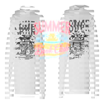 Summer Retro Book Club Beach Vacation Long Sleeve T-Shirt - Thegiftio
