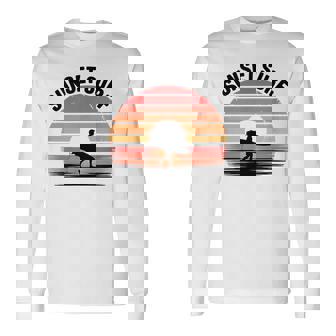 Sunseturf サーフボード ビンテージサーフィン サーファー用 長袖Tシャツ - Kawaiitshirt