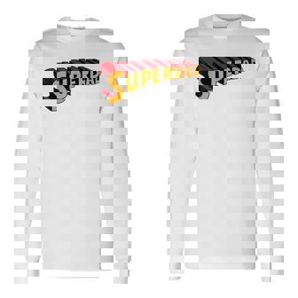 Super Daduperdad uperhero Dad 長袖Tシャツ - Kawaiitshirt