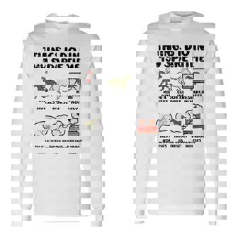 Things I Do Mypare Time 馬 面白い 乗馬 メンズ レディース 長袖Tシャツ - Kawaiitshirt