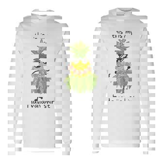 This Is My Hawaiian パイナップル フラダンス ルアウハワイ 長袖Tシャツ - Kawaiitshirt