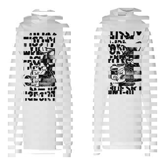 This Is My Work From Homearcastic Cat Remote Worker 長袖Tシャツ - Kawaiitshirt