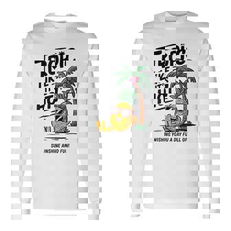 Tropic Like It's Hot パイナップル サマーサングラス ビーチ 長袖Tシャツ - Kawaiitshirt