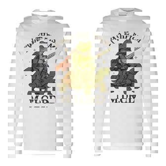 Twas The Tism M Lord Vintage Frog Graphic Autism Long Sleeve T-Shirt | Mazezy