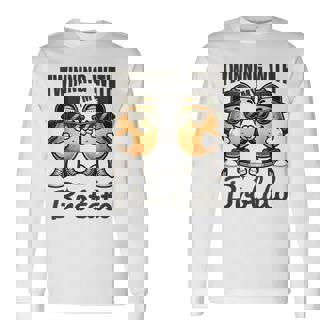 Twinning With My Bro Potato Twin Brothers Best Friend Long Sleeve T-Shirt | Seseable CA